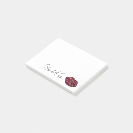 Post-it® Baiser des lèvres rouges (Incliné)