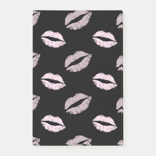 Post-it® Baisers Rose Argenté (Devant)