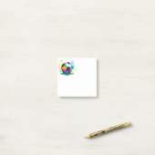 Post-it® Bal de football post-it-notes (Sur un bureau)