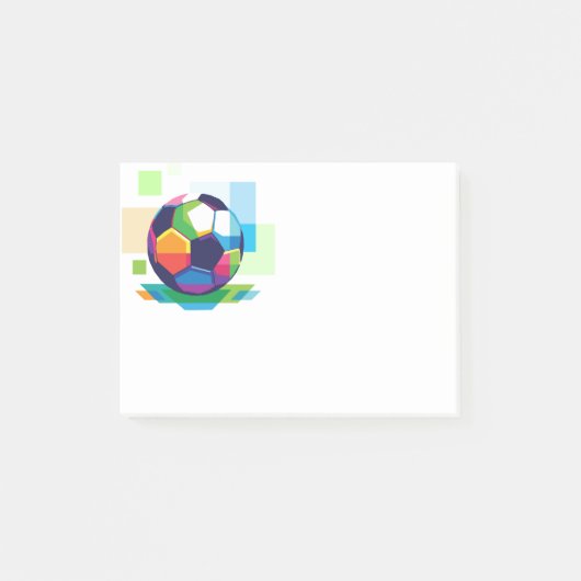 Post-it® Bal de football post-it-notes (Devant)