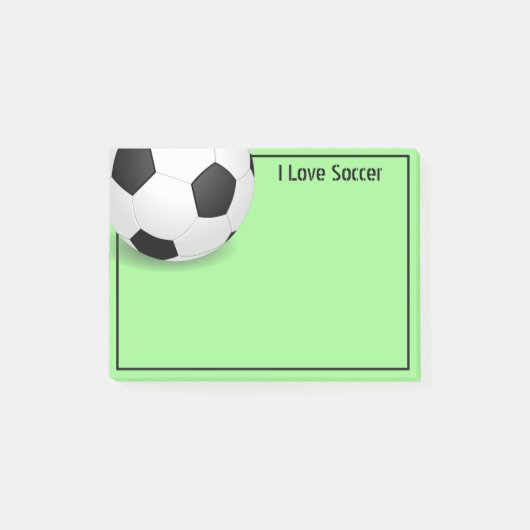 Post-it® Bal de football post-it-notes (Devant)