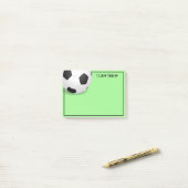 Post-it® Bal de football post-it-notes (Sur un bureau)