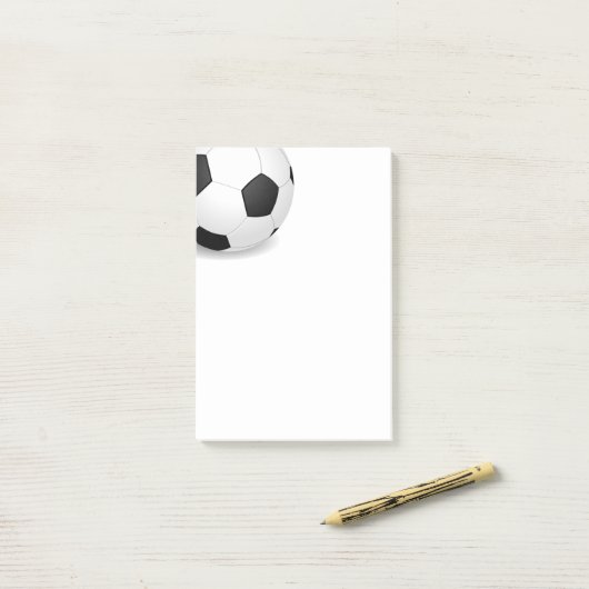 Post-it® Bal de football post-it-notes (Sur un bureau)