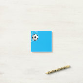 Post-it® Bal de football post-it-notes (Sur un bureau)