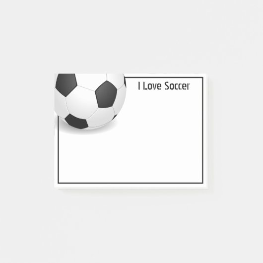 Post-it® Bal de football post-it-notes (Devant)