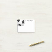 Post-it® Bal de football post-it-notes (Sur un bureau)