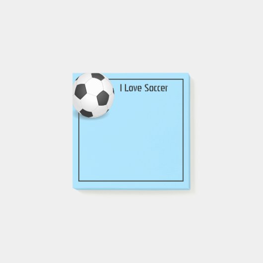 Post-it® Bal de football post-it-notes (Devant)