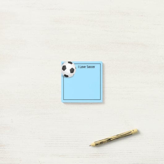 Post-it® Bal de football post-it-notes (Sur un bureau)