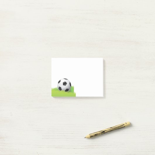 Post-it® Bal de football post-it-notes (Sur un bureau)
