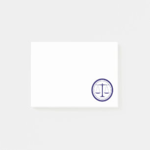 Post-it® Balances bleues de la justice Silhouette
