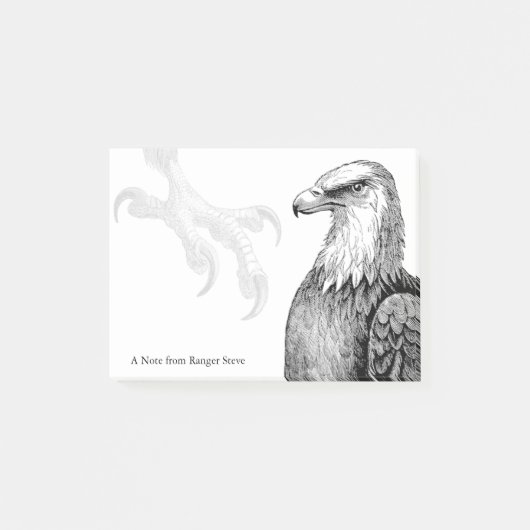 Post-it® Bald Eagle Forêt de l'Outdoorsman Ranger Nature Lo (Devant)