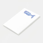 Post-it® Baleine à l'aquarelle (Incliné)