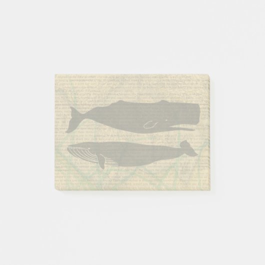 Post-it® Baleine antique Vie marine (Devant)
