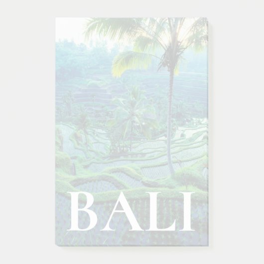 Post-it® Bali | Vue d'ensemble des rizières (Devant)
