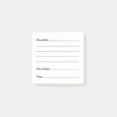 Post-it® Balises d'inventaire facile d'eBay - Étiquette de (Devant)