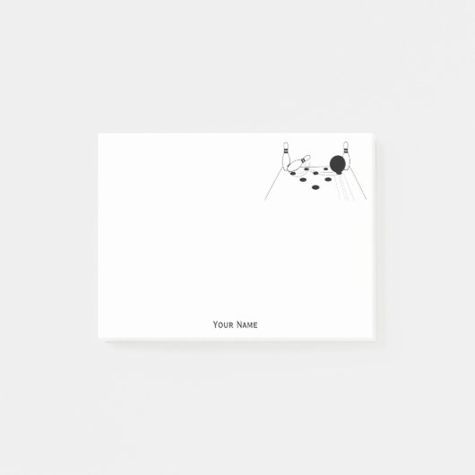 Post-it® Balle de bowling de sport et poupées (Devant)