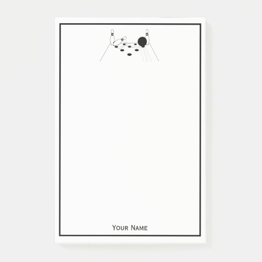 Post-it® Balle de bowling de sport et poupées (Devant)