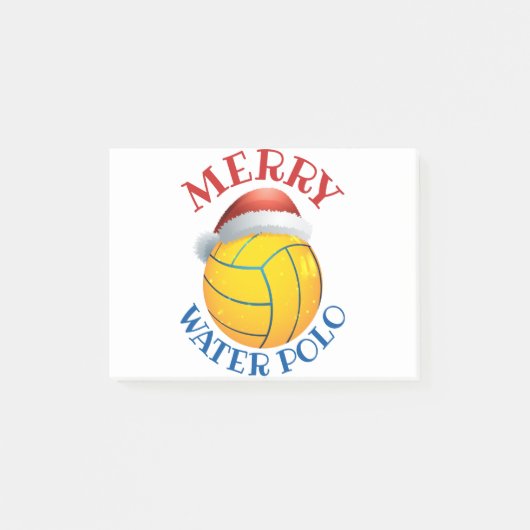 Post-it® Balle de Noël Water Polo avec Santa Hat (Devant)