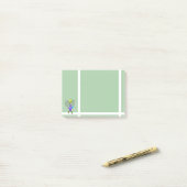 Post-it® Balle de tennis et raquettes (Sur un bureau)