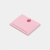 Post-it® Balle de tennis rose (Incliné)