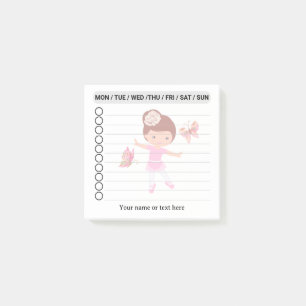 Post-it® Ballerina Butterfly amis À FAIRE LA LISTE Ballet G