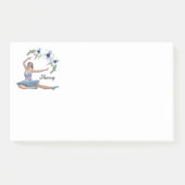 Post-it® Ballerina en bleu Nom personnel (Devant)