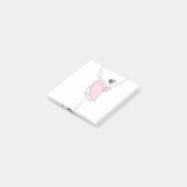 Post-it® ballerine dans la robe rose (Incliné)