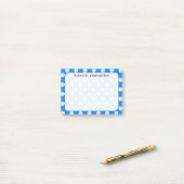 Post-it® Balles de volley-ball Monogram sur fond bleu azur (Sur un bureau)