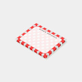 Post-it® Balles de volley-ball Monogramme Rouge (Incliné)