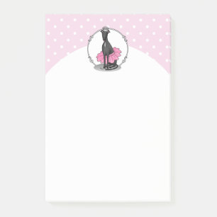 Post-it® Ballet Ballerina Princesse Greyhound Chig (noir)