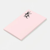 Post-it® Ballet Couple Danse Rose (Incliné)