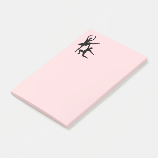 Post-it® Ballet Couple Danse Rose (Incliné)