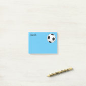 Post-it® ballon de soccer personnalisé poster une note pour (Sur un bureau)
