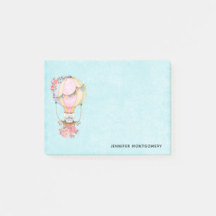 Post-it® Ballons à air chaud mignon avec aquarelle à ours