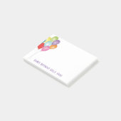 Post-it® Ballons d'anniversaire Editable Post it Notes (Incliné)