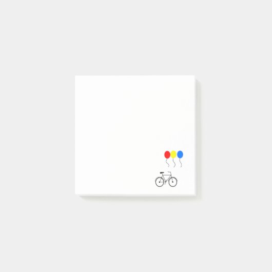 Post-it® Ballons et Bicyclette (Devant)
