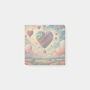 Post-it® Balloon à air chaud en forme de coeur