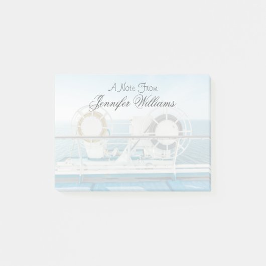 Post-it® Balustrade d'un bateau de croisière (Devant)