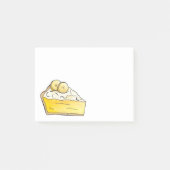 Post-it® Banana Cream Pie Slice Dessert Poster son plat (Devant)