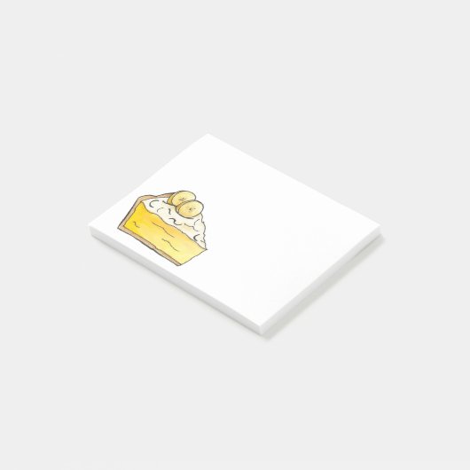 Post-it® Banana Cream Pie Slice Dessert Poster son plat (Incliné)