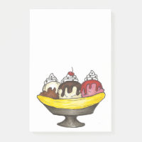Banana Crème glacée Fractionner Sundae Poster son