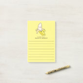 Post-it® Banana Kid's Cute Kawaii (Sur un bureau)