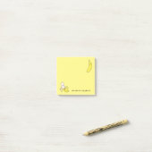 Post-it® Banana Kid's Cute Kawaii (Sur un bureau)