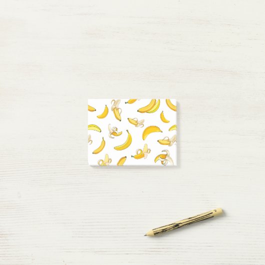 Post-it® Banana Pattern 4 (Sur un bureau)
