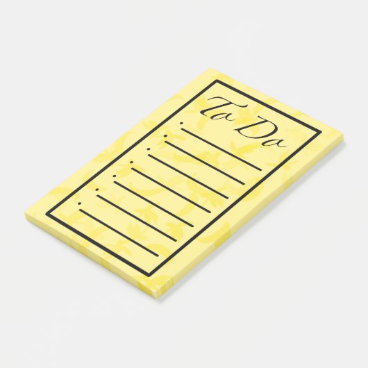 Post-it® Bananas To Do List Post it Notes (Incliné)