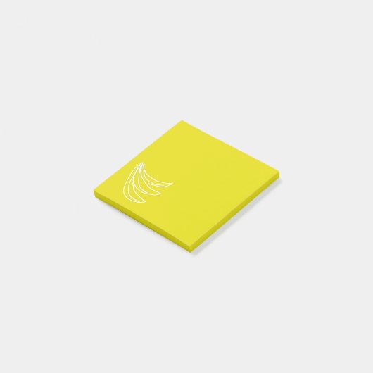 Post-it® Banane heureuse jaune funky (Incliné)