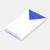 Post-it® Bandana bleu (Incliné)