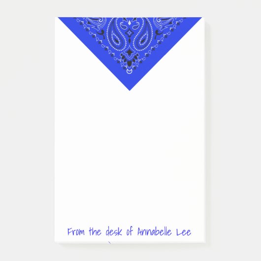 Post-it® Bandana bleu (Devant)