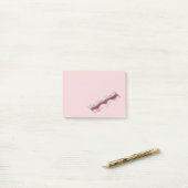 Post-it® Bande de bacon rose de taille Poster sa viande (Sur un bureau)