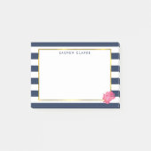 Post-it® Bande de marine et pivoine rose (Devant)